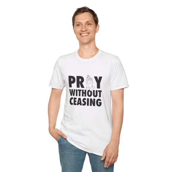 white pray without ceasing tshirt