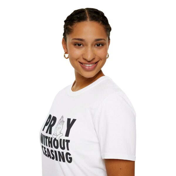 white pray without ceasing tshirt