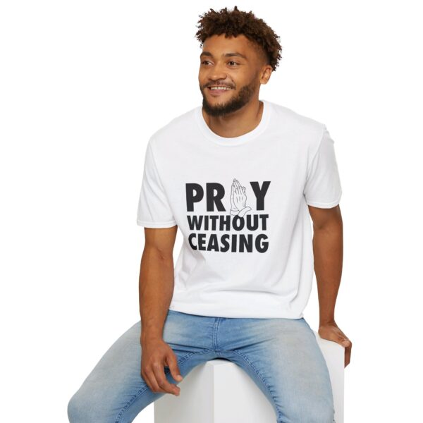 white pray without ceasing tshirt