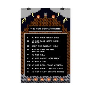 Moses Ten Commandments Poster