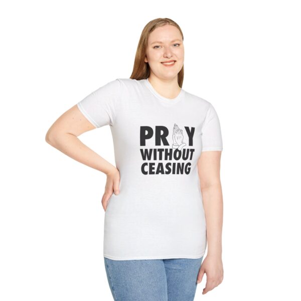 white pray without ceasing tshirt