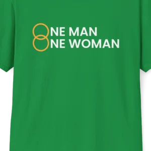 One Man One Woman Marriage T-shirt