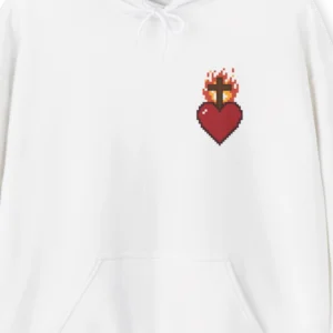 Pixel Sacred Heart Hoodie