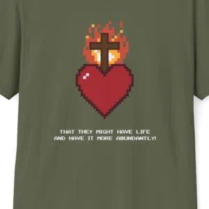 Pixel Sacred Heart T-shirt