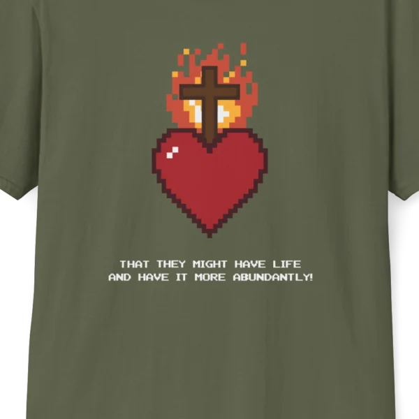 Pixel Sacred Heart T-shirt