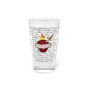 Immaculate Heart Pint Glass