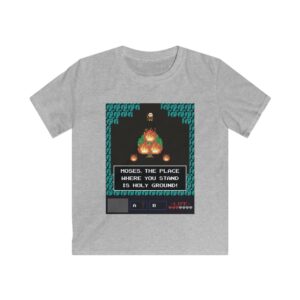 Moses and the Burning Bush Pixel Art Kids T-Shirt